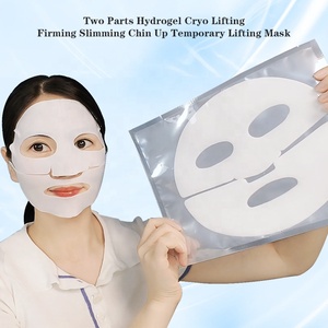 Mascarilla Facial y de Cuello de Hidrogel de <span class=keywords><strong>Dos</strong></span> Piezas, Reafirmante Intensiva, Hidratante, con Colágeno, Vitamina C y Glicerina, Cuidado de la Piel, Marca Privada OEM - Product Image 3