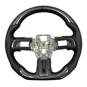 Volante de Cuero y Fibra de Carbono Personalizado para <span class=keywords><strong>Ford</strong></span> <span class=keywords><strong>Mustang</strong></span> 2015 2016 2017 2018 2019 2020 2021 <span class=keywords><strong>2022</strong></span> <span class=keywords><strong>GT</strong></span> Shelby - Product Image 1