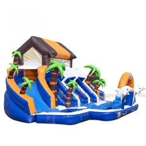 Parc aquatique gonflable flottant de grande taille <span class=keywords><strong>avec</strong></span> toboggan, <span class=keywords><strong>piscine</strong></span> gonflable, parc aquatique extérieur pour enfants - Product Image 3
