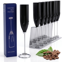 Batteur à œufs portable alimenté par batterie, mélangeur alimentaire, mousseur à main, mini mélangeur à café électrique, machine à mousse électrique