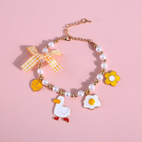 Collier de perles élégant et exquis pour animaux de compagnie Collier de chien Accessoires d'ornement de chat