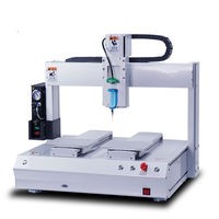 Machine de distribution d'adhésif automatique à 3 axes pour bureau, avec composants de base à roulements, pour l'assemblage industriel de cartes de circuits imprimés et contrôleur PLC
