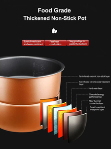 Olla Inteligente Multiusos de Acero Inoxidable, Venta Directa de Fábrica, Olla a Presión Eléctrica, Olla Arrocera - Product Image 4