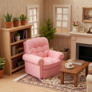 Mini Sofa Dollhouse Accessory 3D Printed Stress Relief Toy For Kids And Adults Unisex Gift Decorative Ornaments - Product Image 2