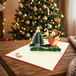 Meilleure vente personnalisé conçu Donald Noel arbre artisanat haut tendance 3D Pop-Up Animal carte Vietnam Souvenir papier cadeaux - Product Image 2