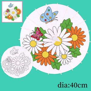 Parapluie en bois de style classique, <span class=keywords><strong>peinture</strong></span> faite à la main japonaise chinoise, décoration de plafond droite artisanale, parasol en papier de mariage - Product Image 6