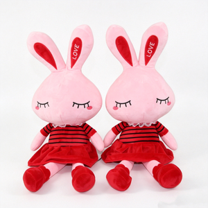 Peluche de conejo personalizado para la hora de dormir, regalo de conejo para el Día de San Valentín, peluche de conejo para niñas, peluche de conejo para decoración de cuarto infantil - Product Image 5