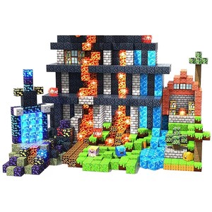Bloques Magnéticos 3D DIY, Juguetes Educativos Preescolares, Ladrillos de Construcción Mi Mundo, Juegos Educativos de Ensamblaje para Niños - Product Image 1
