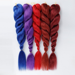 <span class=keywords><strong>Trenzas</strong></span> <span class=keywords><strong>de</strong></span> Cabello Rizado Más Vendidas, Brillantes, Hermosas y Gruesas, <span class=keywords><strong>Trenzas</strong></span> <span class=keywords><strong>de</strong></span> Fibra Sintética - Product Image 1