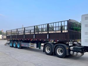 3-Axle 40ft Stake Semi <b>Trailer</b> with Anti-Corrosion Fence Cargo Design Customizable Brand 2001-3000kg Payload Capacity - Product Image 2