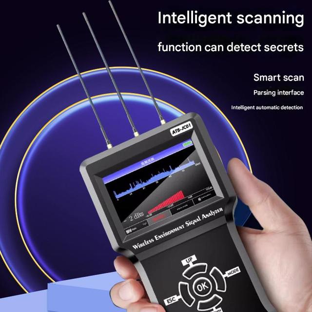 Ai Analysis TSCM 10MHz-6GHz Broadband Radio Wave Detection Anti-spy ATB-JC01 Search Bugs Hunter Tracking Tags Camera Detector