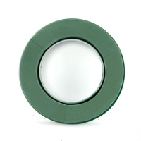 Mousse florale ronde de haute qualité avec cadre en plastique et ventouse, mousse florale haute densité pour arrangement floral