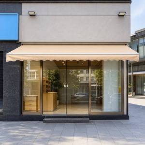 Auvent rétractable <span class=keywords><strong>motorisé</strong></span> de luxe sur mesure en aluminium et acrylique, étanche et résistant au vent, <span class=keywords><strong>avec</strong></span> télécommande pour balcon - Product Image 2