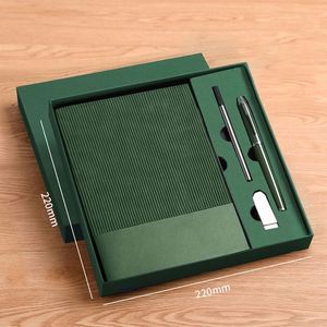2024 Custom Luxury Promotional Corporate PP Hardcover A5 <b>Notebook</b> Gift <b>Set</b> Saddle Stitching Fabric Personalized Logo Business - Product Image 5