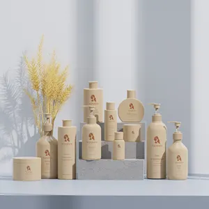 Eco Friendly 100% Compostable Biodegradable Packaging Shampoo Bottle Wheat Straw Sugar Cane Pla Bottle