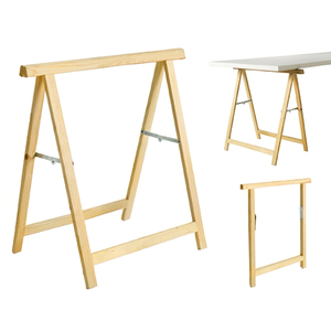 Cavalletto in Legno di Pino Massiccio 74x74cm di Altezza - Product Image 1