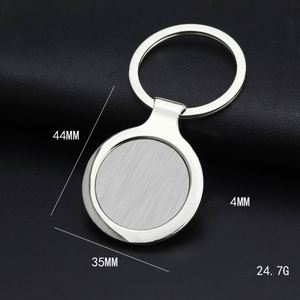 WSY878 <b>Custom</b> Logo Blank Sublimation Car Promotional Stainless Steel Metal Blank Keychain Home Keyring for Promotion Gift - Product Image 5