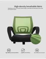 Chaise de bureau ergonomique moderne confortable pour une longue séance assise, chaise d'ordinateur pour usage domestique, dossier de chaise de personnel arqué, réglable, petite