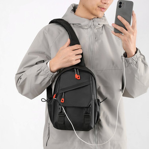 Huang Lei Men's Backpack Nylon Small Durable Everyday Travel Bag Gray Black Military Green Spring 2025 - Product Image 3