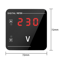 Voltímetro Digital, Amperímetro, Medidor de Hz, AC50-500V, Pantalla Digital, Medidor Combinado de Voltaje, Corriente y Frecuencia con Transformador CT