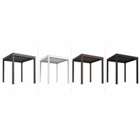 Grande pergola modulaire combinée en aluminium à lames orientables, auvent de jardin multi-colonnes à assemblage multiple