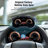 ZWNAV Écran LCD numérique 12,3 pouces avec Carplay pour Nissan Teana 2013-2018, nouvelle mise à niveau, tableau de bord Linux, compteur de vitesse, panneau SYNC GPS