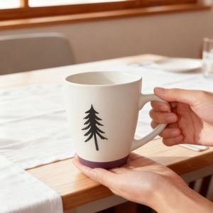 China Custom Made Retro Rough Latte Tea Cup Cute Tree Design <b>Ceramic</b> <b>Mug</b> Nordic Style Dishwasher Microwave Safe Business Gifts - Product Image 4