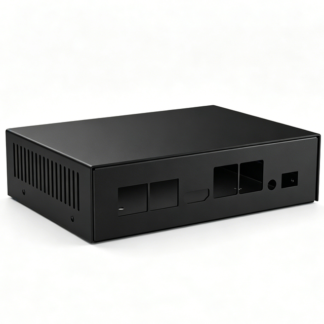 Custom Electronic Controller Enclosures, Modular Sheet Metal Housings with Vertical Slotted Cooling Vents, OEM Factory Direct