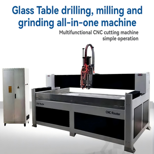 Machine de gravure sur pierre de dessus de table de jardin extérieur à double tête intelligente Moteur de noyau PLC avec cloisons en dalles de verre - Product Image 6