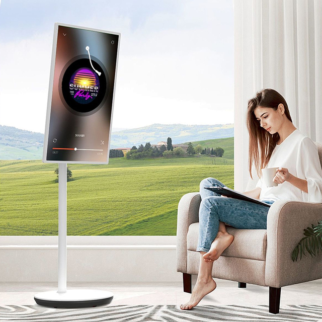 21.5/24/27 Inch Live Interactive Android Smart Touch Screen Wireless Monitor 4K Portable TV Rotate Adjustable for Retail Store