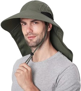 Chapeau de pêcheur décontracté d'été à large bord pour hommes et femmes, protection UV, pour la pêche, la randonnée et l'alpinisme, vente en gros - Product Image 6