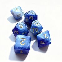Ensemble de dés RPG personnalisés, vente en gros d'usine, 7 dés en acrylique polyédriques pour jeux de table