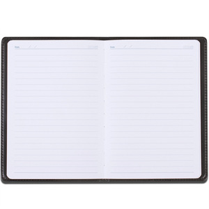 Deli Business Leather Notebook 25K 80 Pages Wirebound Office Use - Product Image 5