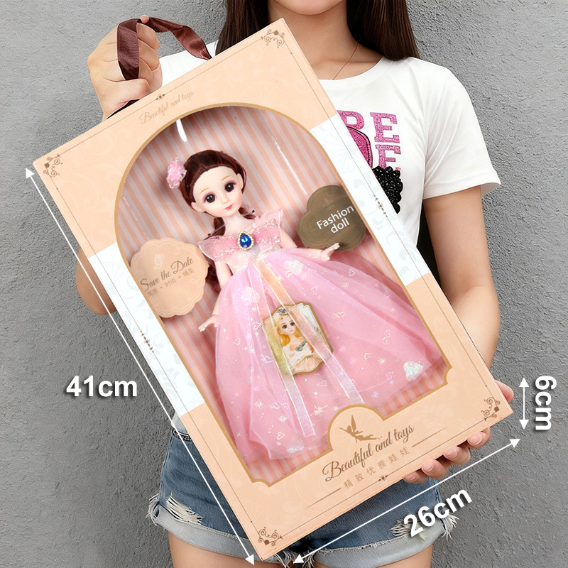 Caja portátil de 41 cm - Falda de hilo de polvo - Muñeca de 30 cm