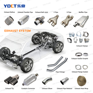 Phổ 2 2.25 2.5 3 adapter nối Doanh Ống thép không gỉ xe xe máy hàn ống xả giảm tốc - Product Image 6