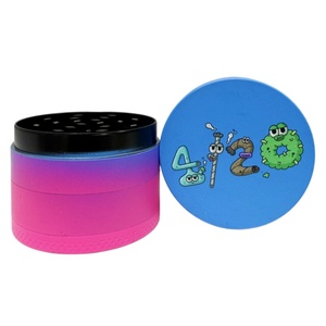 Customized Logo <b>Mini</b> Zinc Metal Alloy Herb <b>Grinder</b> Crusher Smoking Lapping Machine Tobacco Metal <b>Grinders</b> - Product Image 5