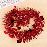 Vente chaude fête de noël anniversaire décoration 2 M amour coeur couleur rayures hauts danse salle de mariage guirlande ruban coloré
