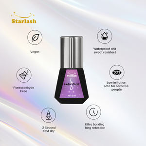 لاصق رموش LED مع ضوء الأشعة فوق البنفسجية من ستارلاش صمغ لاصق رموش سوداء بنفسجية مقاوم للماء مقاوم للماء - Product Image 4