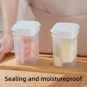 Custom Logo/Color Plastic Transparent Food Storage Bottles With Soda Powder Seal Lid Seasoning Pot Spice <b>Jar</b> for Kitchen - Product Image 5