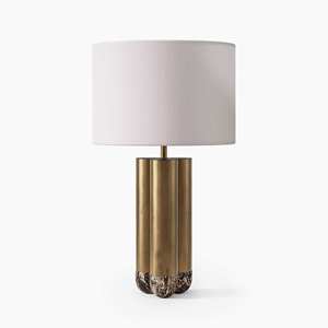 Atotalof Modern Gold Fabric Table <b>Lamp</b> E27 <b>LED</b> 220V Switch Control For Living Room Bedroom - Product Image 4