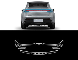 <span class=keywords><strong>Film</strong></span> de protection de peinture en TPU <span class=keywords><strong>invisible</strong></span> spécifique à la voiture, dédié au Tesla Model Y, 20-24 - Product Image 4