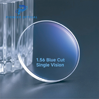 Lentilles optiques Pioneer 1.56 1.60 1.67 1.74 anti-lumière bleue, verres correcteurs UV420 à vision simple, haute correction CYL