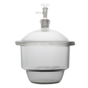 Kính chân không desiccator với sứ tấm trong suốt phòng thí nghiệm chặt chẽ Máy sấy Tủ hóa chất độ ẩm mẫu miễn phí lưu trữ - Product Image 1