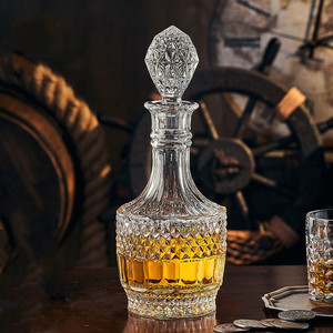 Carafe à <span class=keywords><strong>vin</strong></span> en verre cristallin, style classique transparent, écologique, idéale pour les fêtes - Product Image 5