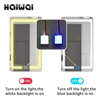 Vente en gros 12V 3A 36W LED salle de bain miroir gradateur intelligent trois couleurs CCT mémoire éclairée interrupteur inductif à touche unique