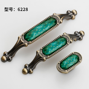 Chinese Style Zinc Alloy Cabinet Handle 6228 Rectangle Durable Furniture Hardware Drawer Pull - Product Image 1