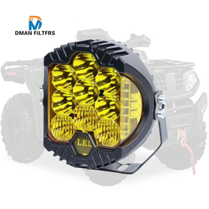 ไฟทำงาน <span class=keywords><strong>LED</strong></span> แบบใหม่สองสี ขนาด 5/7/9 นิ้ว สำหรับรถยนต์และรถจักรยานยนต์ ไฟหน้าทรงกลมติดกันชนหน้า พร้อมไฟ <span class=keywords><strong>LED</strong></span> สีแดง - Product Image 5