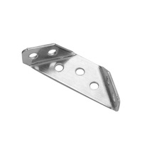 Support d'angle multifonctionnel en acier inoxydable pour meubles Connecteur d'angle de lit fixe à trois côtés pour table et chaise