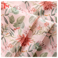 Vente chaude : Tissu en mousseline 100 % polyester léger et fluide, imprimé floral personnalisé, vente en gros pour robes et hijabs pour femmes