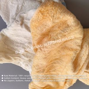 Paños de limpieza de toalla recuperada, trapos de limpieza de algodón, trapos de pintura de colores industriales para limpieza - Product Image 4